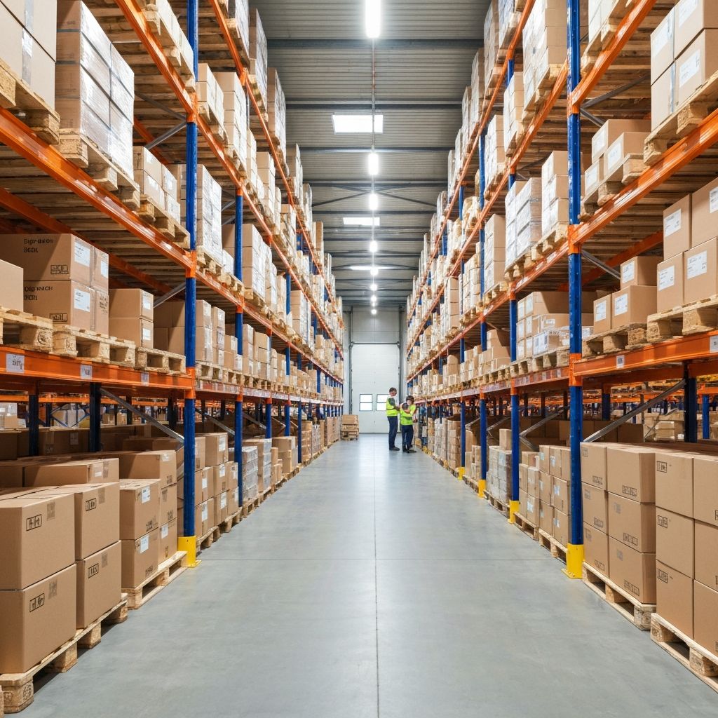 Warehouse full of products